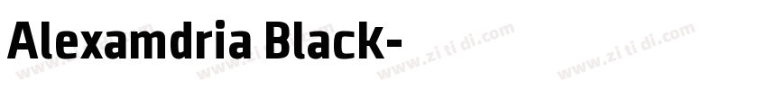 Alexamdria Black字体转换 Alexamdria Black字体转换